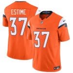 Denver Broncos #37 Audric Estime Orange 2024 F.U.S.E. Vapor Limited Stitched Jersey