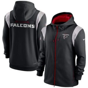 Atlanta Falcons Black Zipper Hoodie