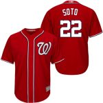 Washington Nationals #22 Juan Soto Red Cool Base Stitched Jersey