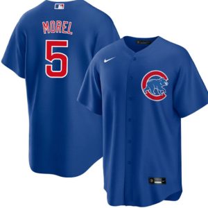 Chicago Cubs #5 Christopher Morel Chicago Blue Cool Base Stitched Baseball Jersey