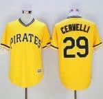 Pirates #29 Francisco Cervelli Gold New Cool Base Stitched Jersey