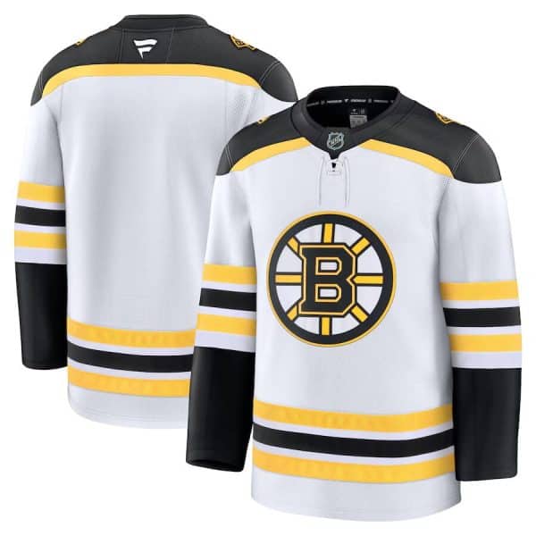Boston Bruins Blank White 2024-25 Away Stitched Jersey