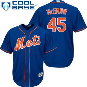 Mets #45 Tug McGraw Blue Alternate Home Cool Base Stitched Jersey