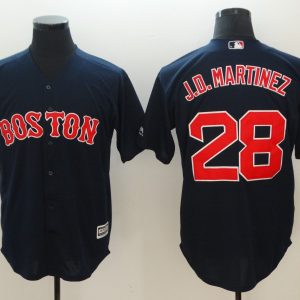 Boston Red Sox #28 J.D. Martinez Navy Cool Base Stitched Jersey