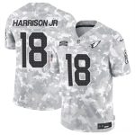 Arizona Cardinals #18 Marvin Harrison Jr. 2024 F.U.S.E. Arctic Camo Salute To Service Limited Stitched Jersey