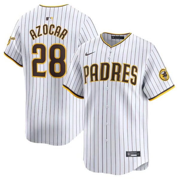 San Diego Padres #28 Jose Azocar White 2024 Home Limited Stitched Jersey