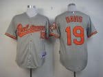 Orioles #19 Chris Davis Grey Cool Base Stitched Jersey