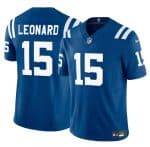 Indianapolis Colts #15 Riley Leonard Blue 2025 F.U.S.E. Vapor Limited Football Stitched Jersey