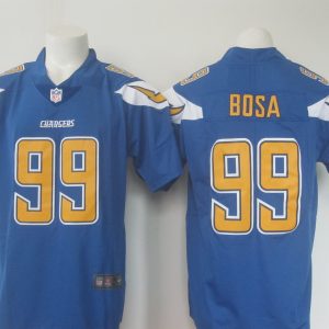 Los Angeles Chargers #99 Joey Bosa Blue Limited Rush Stitched Nike Jersey