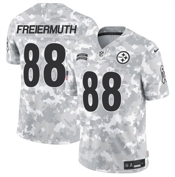 Pittsburgh Steelers #88 Pat Freiermuth Arctic Camo 2024 F.U.S.E. Salute To Service Limited Stitched Jersey