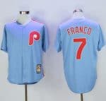 Phillies #7 Maikel Franco Light Blue Cooperstown Stitched Jersey