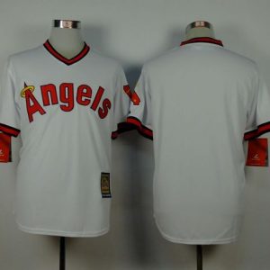 Angels Of Anaheim Blank White 1980 Turn Back The Clock Stitched Jersey