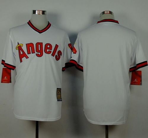 Angels Of Anaheim Blank White 1980 Turn Back The Clock Stitched Jersey