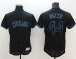Cubs #44 Anthony Rizzo Black Fashion Flexbase Authentic Collection Stitched Jersey