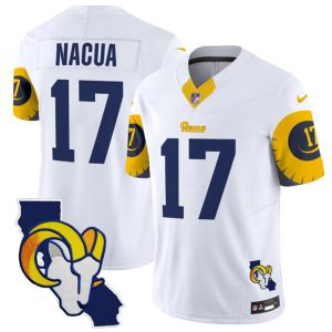 Los Angeles Rams #17 Puka Nacua White 2025 F.U.S.E. V2 Limited Stitched Jersey