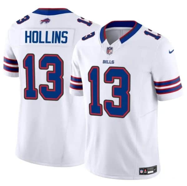 Buffalo Bills #13 Mack Hollins White 2024 F.U.S.E. Vapor Untouchable Limited Stitched Jersey