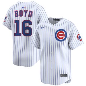 Chicago Cubs #16 Matthew Boyd White Home Limited Stitched Jersey