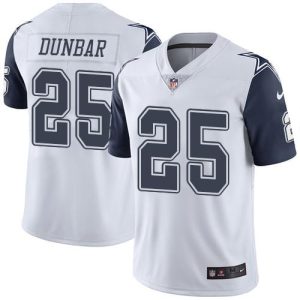Cowboys #25 Lance Dunbar White Stitched Limited Rush Nike Jersey
