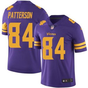 Vikings #84 Cordarrelle Patterson Purple Stitched Limited Rush Nike Jersey