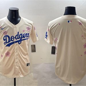 Los Angeles Dodgers Blank Cream 2025 Tokyo Series Limited Stitched Jersey