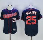 Twins #25 Byron Buxton Navy Blue Flexbase Authentic Collection Stitched Jersey