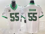 Philadelphia Eagles #55 Brandon Graham White 2023 F.U.S.E. With C Patch Vapor Untouchable Stitched Jersey