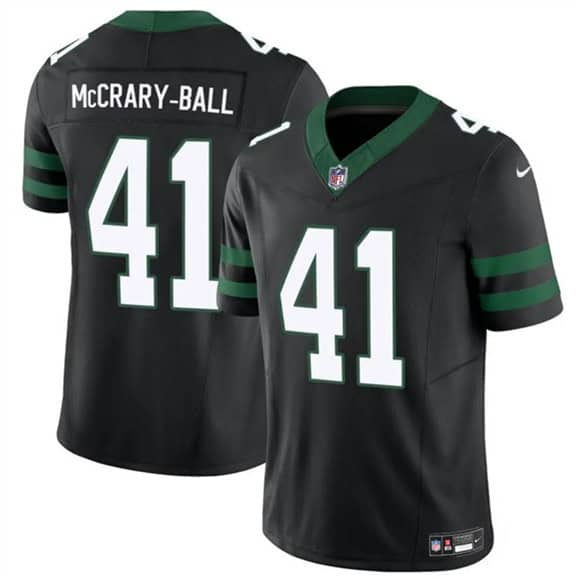 New York Jets #41 Marcelino McCrary-Ball Black 2025 F.U.S.E. Vapor Untouchable Limited Stitched Jersey