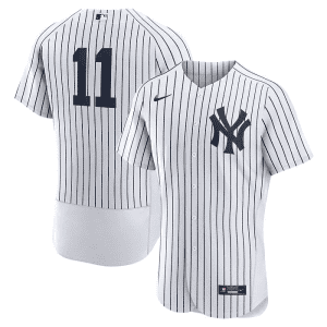 New York Yankees #11 Anthony Volpe White Flex Base Stitched Jersey