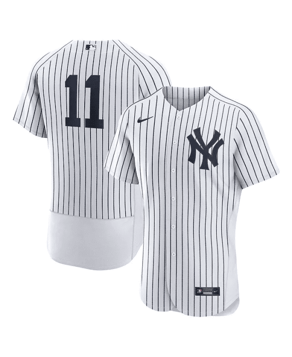 New York Yankees #11 Anthony Volpe White Flex Base Stitched Jersey