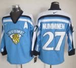 Jets #27 Teppo Numminen Light Blue Nike Throwback Stitched Jersey