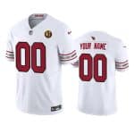 Arizona Cardinals Custom White 2023 F.U.S.E. With John Madden Patch Vapor Limited Stitched Jersey