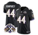 Baltimore Ravens #44 Marlon Humphrey Black 2023 F.U.S.E With Patch Throwback Vapor Limited Stitched Jersey