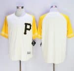 Pirates Blank Cream Gold Exclusive New Cool Base Stitched Jersey