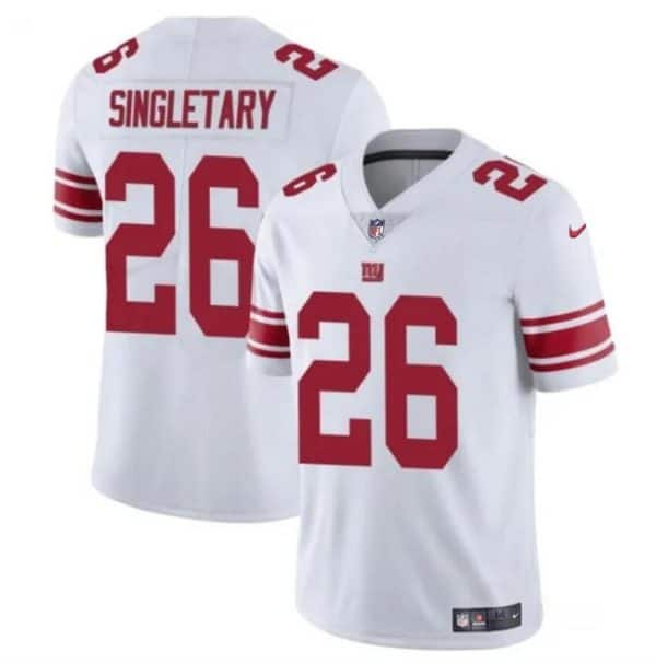 New York Giants #26 Devin Singletary White Vapor Untouchable Limited Stitched Jersey