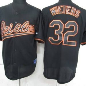 Orioles #32 Matt Wieters Black Fashion Stitched Jersey