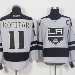 Kings #11 Anze Kopitar Gray Alternate Stitched Jersey