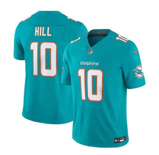 Miami Dolphins #10 Tyreek Hill Aqua 2023 F.U.S.E. Vapor Limited Stitched Jersey