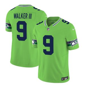 Seattle Seahawks #9 Kenneth Walker III 2023 F.U.S.E. Green Limited Stitched Jersey