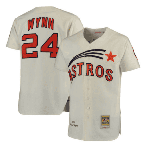 Houston Astros #24 Jimmy Wynn Cream Stitched Jersey