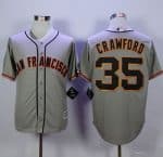 Giants #35 Brandon Crawford Grey Road New Cool Base Stitched Jersey