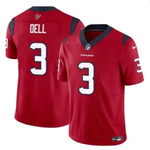 Houston Texans #3 Tank Dell Red 2023 F.U.S.E. Vapor Untouchable Stitched Jersey