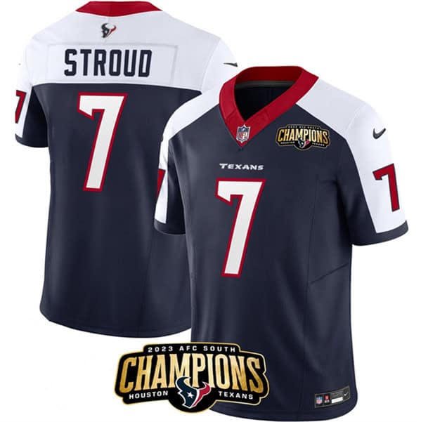 Houston Texans #7 C.J. Stroud Navy White 2023 F.U.S.E. Vapor Untouchable Limited Stitched Jersey