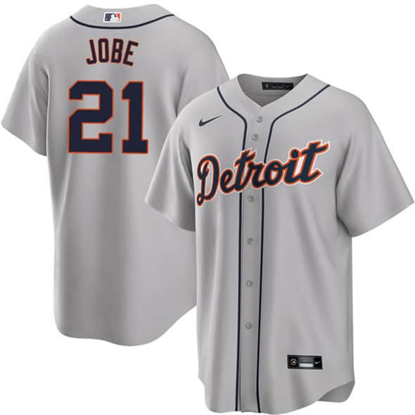Detroit Tigers #21 Jackson Jobe Gray Cool Base Stitched Jersey
