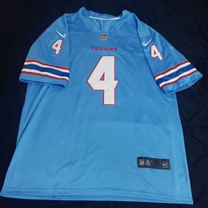 Houston Texans #4 Deshaun Watson Blue Limited Stitched Nike Jersey
