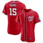 Washington Nationals #15 Riley Adams Red Flex Base Stitched Jersey