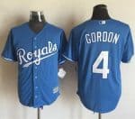 Royals #4 Alex Gordon Light Blue Alternate 1 New Cool Base Stitched Jersey