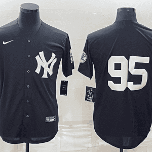 New York Yankees #95 Oswaldo Cabrera Black Stitched Jersey