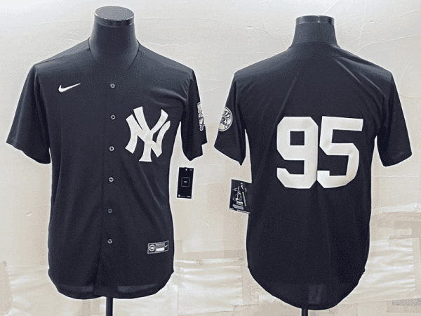 New York Yankees #95 Oswaldo Cabrera Black Stitched Jersey