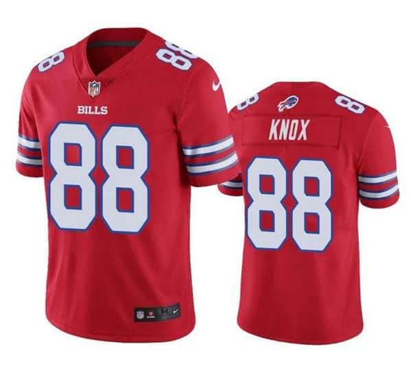 Buffalo Bills #88 Dawson Knox Red Vapor Untouchable Limited Stitched Jersey