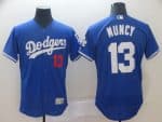 Los Angeles Dodgers #13 Max Muncy Blue Flex Base Stitched Jersey